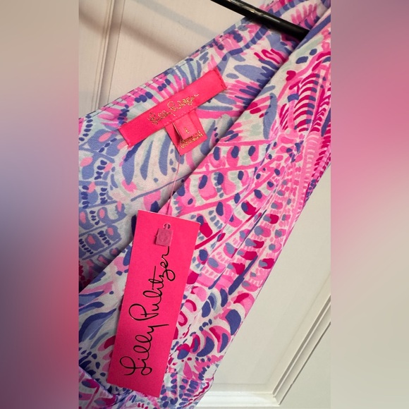 Lilly Pulitzer “Raz Berry Sea You Soon” Sloane Maxi Dress Size Large - Picture 4 of 4